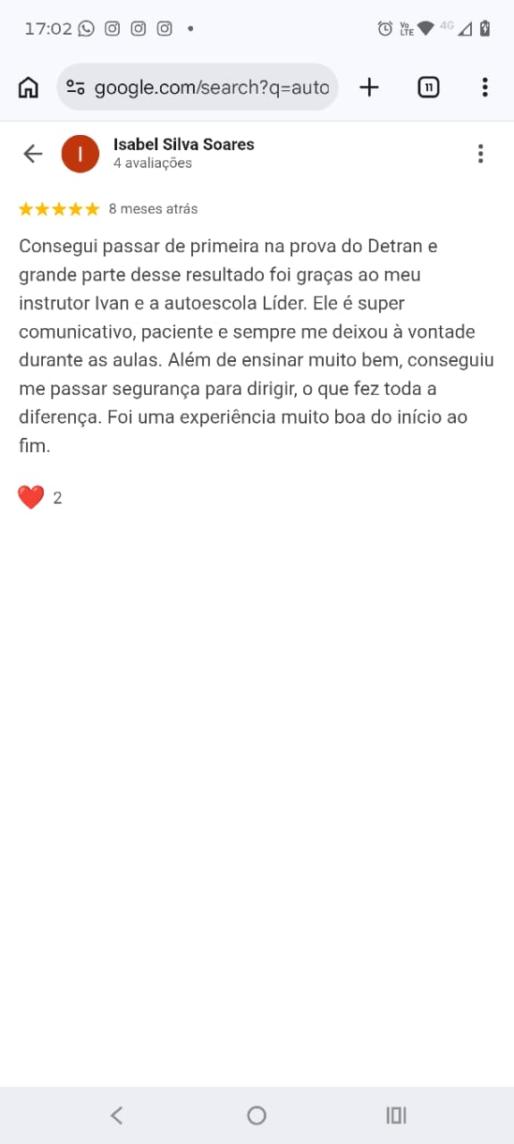 Depoimento de aluno 17