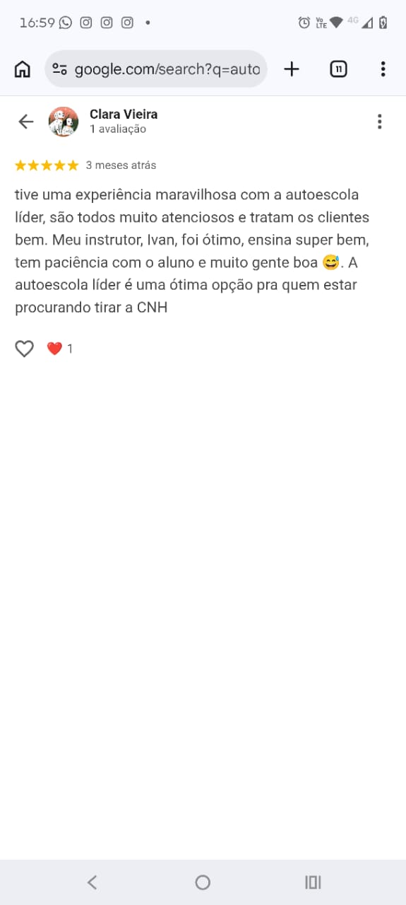 Depoimento de aluno 20