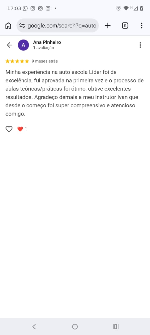 Depoimento de aluno 21