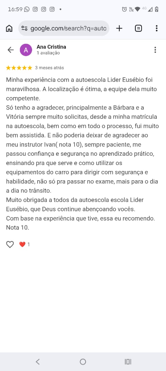 Depoimento de aluno 23