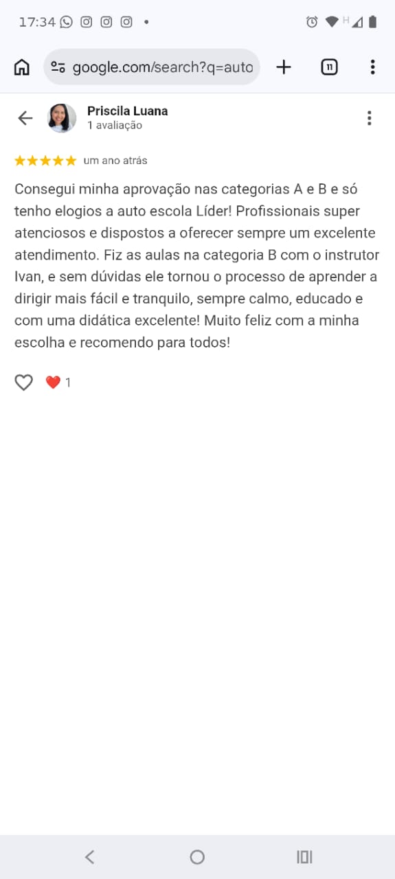 Depoimento de aluno 8