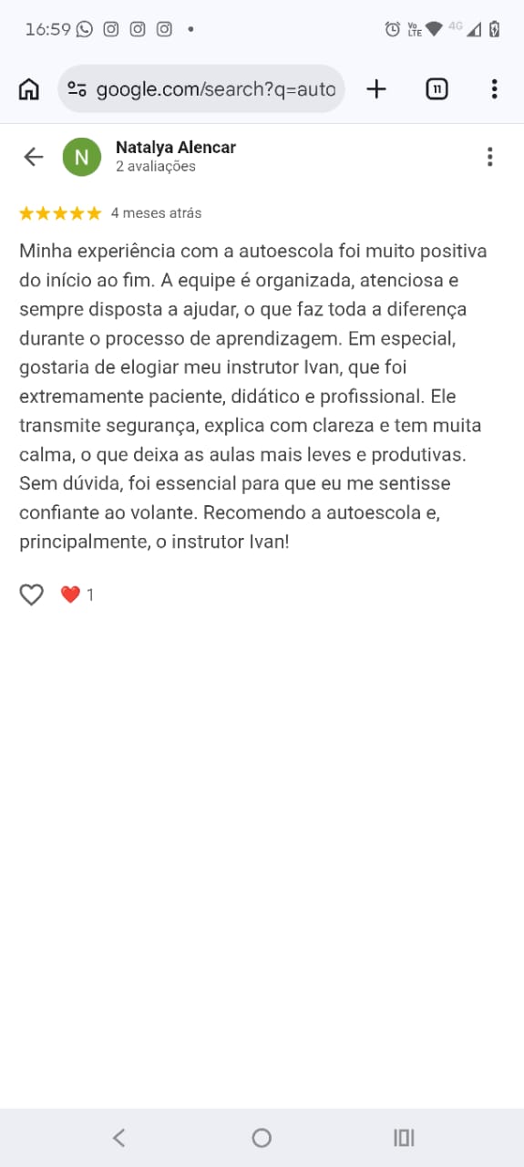 Depoimento de aluno 10