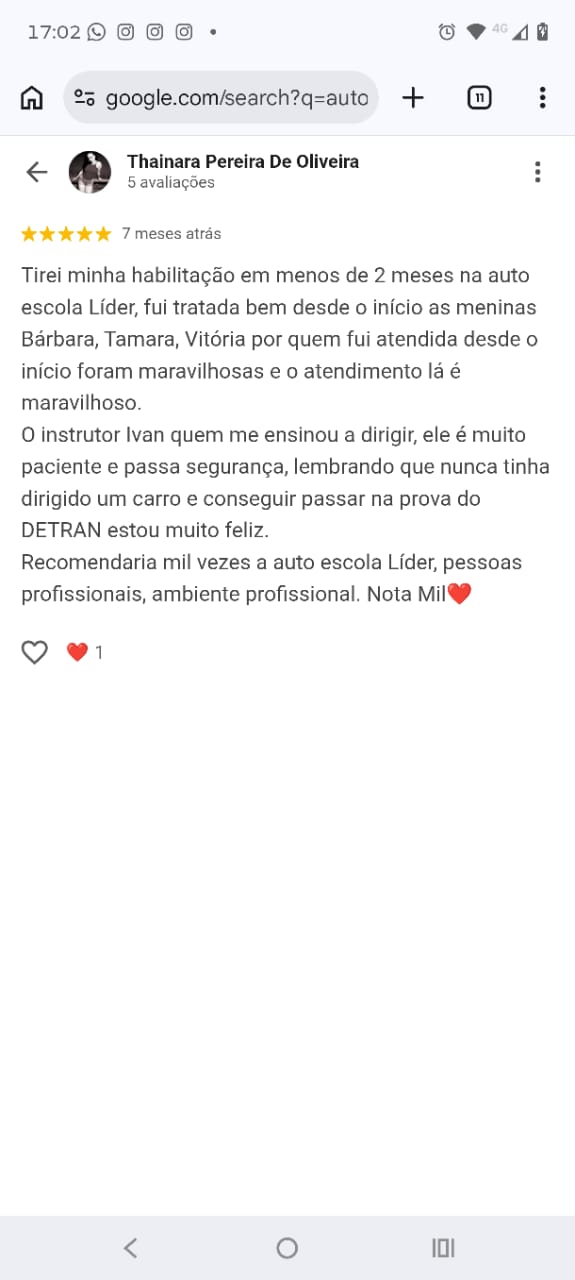 Depoimento de aluno 13